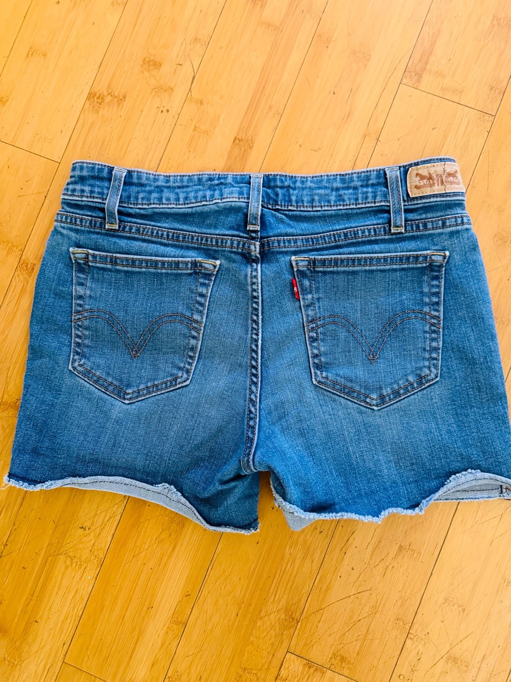 Levi's Medium Blue Denim Cutoff Shorts - Women's Size 8